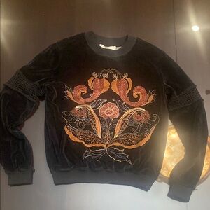 See By Chloe Black Crew Neck Sweater size M.